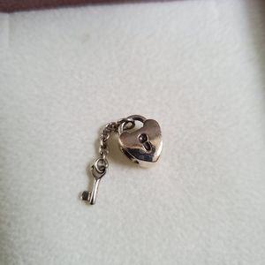 Pandora Heart Lock & Key Charm